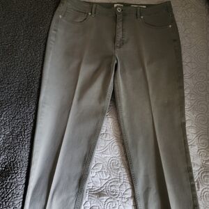 J. Jill High-Rise Straight- Legged Women Denim- 14P Olive Color